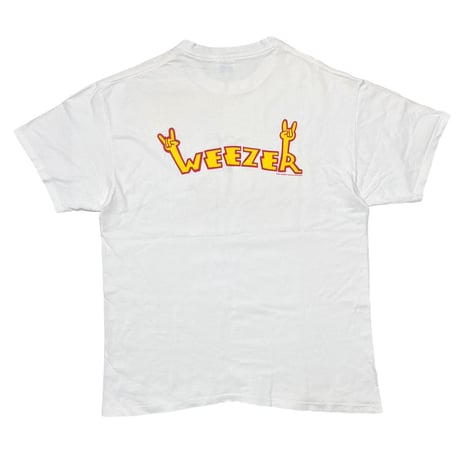 WEEZER 2001 WHITE HANES LARGE 2756