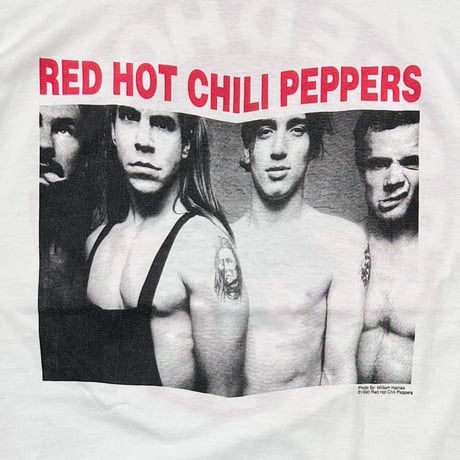 RED HOT CHILI PEPPERS 1991 WILLIAM HAMES PORTRAIT WHITE GIANT XL 2870