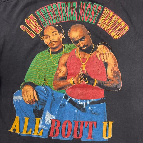 2PAC x SNOOP DOGG RAP DESIGN 2 OF AMERIKAZ MOST WANTED FITS XL 3164