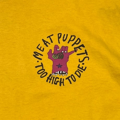MEAT PUPPETS 1994 TOO HIGH TO DIE YELLOW FRUIT OF THE LOOM XL 5288