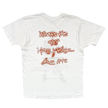 MARY J BLIGE 1992 WHAT'S THE 411 WHITE HANES XL 3484