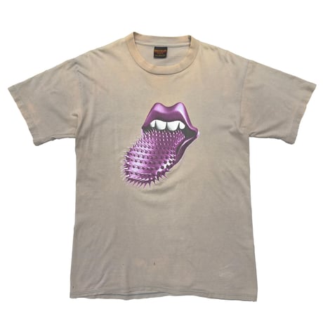 THE ROLLING STONES PURPLE SPIKE TONGUE VOODOO LOUNGE BLEACHED BROCKUM LARGE 8244