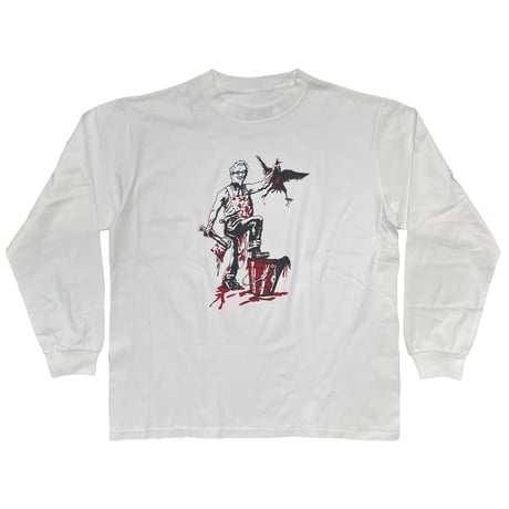 greatLAnd ORIGINAL Christmas Limited CAPITALISM SANTA Tee L/S WHITE