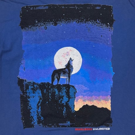 Marlboro UNLIMITED COYOTE POCKET TEE BLUE XL 6634