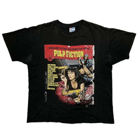 PULP FICTION POSTER DESIGN BACK STAGE PASS HANES LARGE 3688