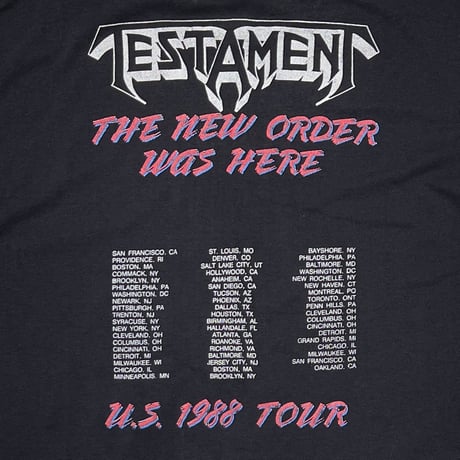 TESTAMENT DISCIPLES OF THE WATCH 1988 TOUR XL 3212