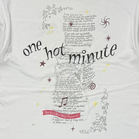 RED HOT CHILI PEPPERS ONE HOT MINUTE WORLD TOUR 1997 BATHROOM WHITE FITS LARGE 0839