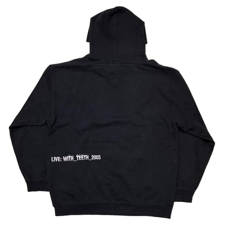 NINE INCH NAILS LIVE WITH TEETH 2005 HOODED SWEATSHIRT LARGE(FITS XL) 8628