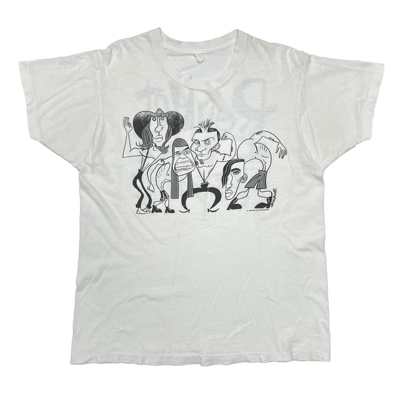 RED HOT CHILI PEPPERS 1990 PICASSO WHITE FITS L