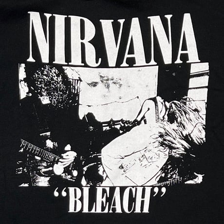 NIRVANA BLEACH MADE IN BRITAIN BOOTLEG HOODIE BLACK FITS XL 8035