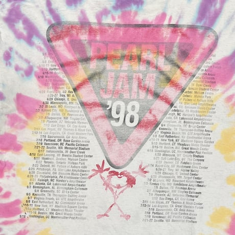PEARL JAM YIELD '98 TOUR TIE DYE DELTA XL 1748