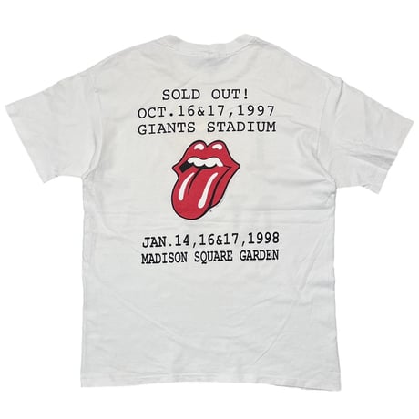 ROLLING STONES I LOVE NEW YORK 1998 TONGUE WHITE ANVIL XL 0625