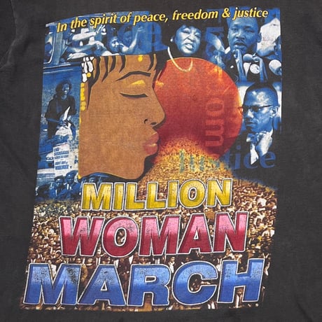 MILLION WOMAN MARCH 1997 BENJAMIN FRANKLIN PARKWAY RAP DESIGN XL 0188