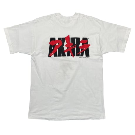 AKIRA 1988 KANEDA BIKE TEE WHITE FRUIT OF THE LOOM LARGE 5776