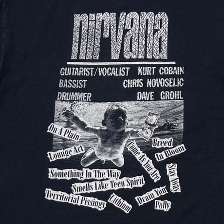 NIRVANA NEVERMIND BOOTLEG BLACK BLUE TENNESSEE RIVER MEDIUM 4637