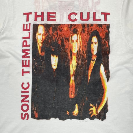 THE CULT 1989 SONIC TEMPLE TOUR WHITE SCREEN STARS XL 2858