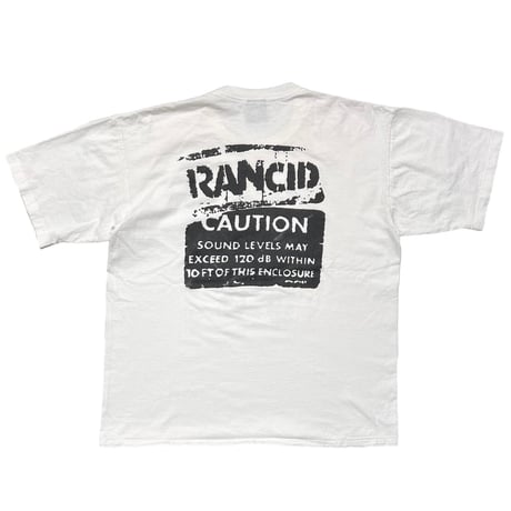 RANCID CAUTION GIVE 'EM THE BOOT WHITE BROCKUM XL 0567