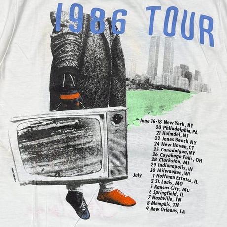 JULIAN LENNON 1986 TOUR PORTRAIT WHITE OSFA FITS LARGE 9278