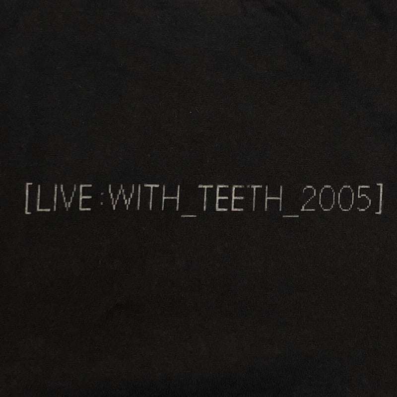 NINE INCH NAILS NIN BOX LOGO LIVE WITH TEETH 20 NINE INCH NAILS NIN BOX LOGO LIVE WITH TEETH 20
