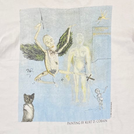NIRVANA KURT COBAIN MEMORIAL ADULT WHITE anvil LARGE 6713