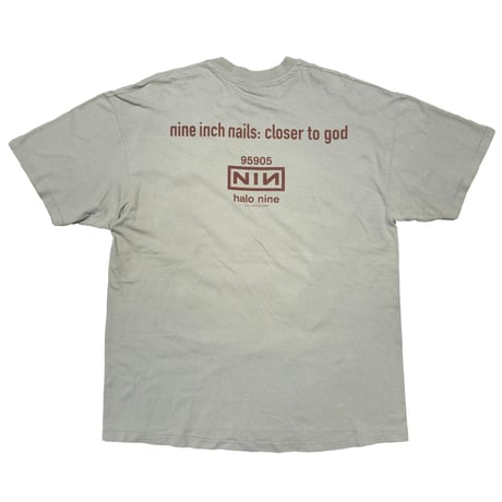 NINE INCH NAILS 1994 CLOSER TO GOD SAGE GREEN HANES XL 5087
