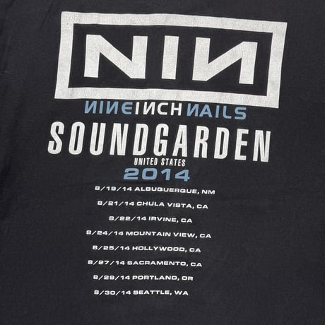 NINE INCH NAILS x SOUNDGARDEN TOUR 2014 ALSTLE LARGE 9156