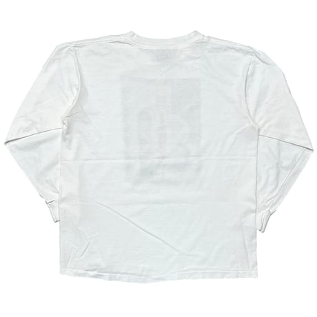 JOE GESHICK BEAR SPIRIT ART LS WHITE ONEITA XL 0336