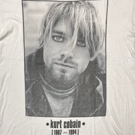 NIRVANA KURT COBAIN MEMORIAL WHITE FITS XL 7836