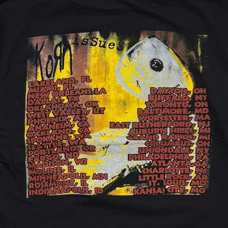 KORN ISSUES WORLD TOUR 2000 LS BOOTLEG FITS XL 2686