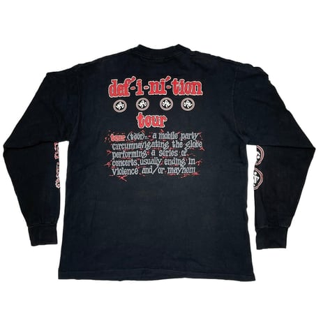 D.R.I. dirty rotten imbeciles DEFINITION TOUR LS BLACK FRUIT OF THE LOOM XL 1785