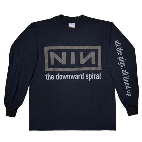 NINE INCH NAILS 1994 THE DOWNWARD SPIRAL SELF DESTRUCT LS ALL SPORT LARGE 0851