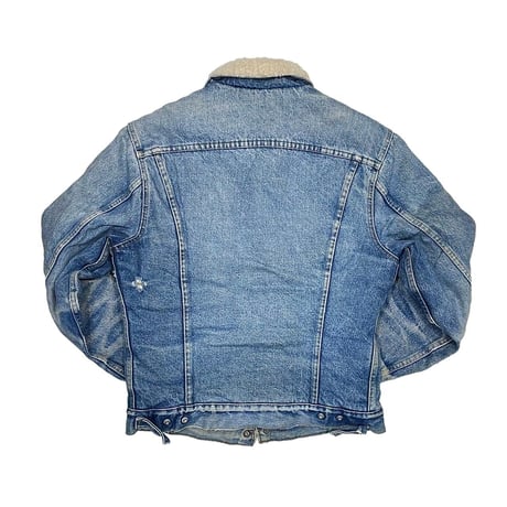 LAST OF STORE VINTAGE LEVI'S DENIM BOA SHERPA JACKET MEDIUM 1426