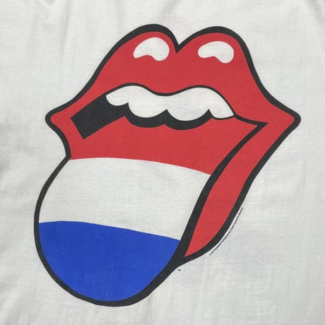ROLLING STONES VOODOO LOUNGE TRICO TONGUE WHITE LARGE 0492