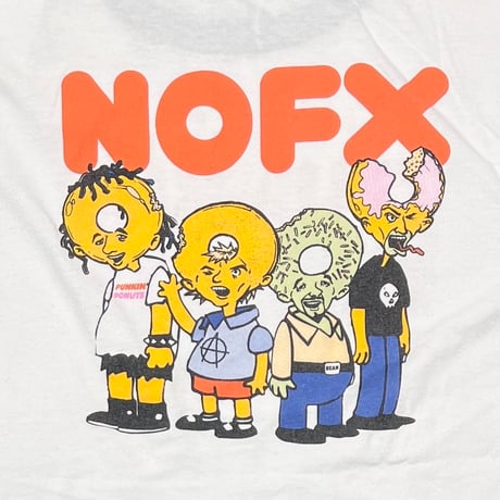 NOFX PUNKIN' DONUTS RINGER WHITE BROWN MURINA XL 2871