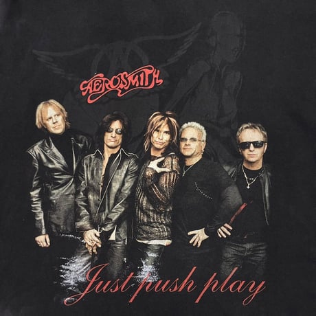 AERO SMITH SORAYAMA JUST PUSH PLAY WORLD TOUR 2001-02 GILDAN LARGE 1650