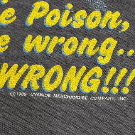 POISON SECURITY 1989 FADED FITS LARGE 0686