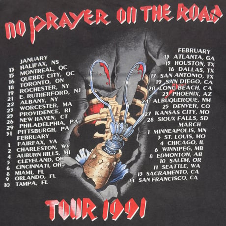 IRON MAIDEN 1991 NO PRAYER ON THE ROAD TOUR LARGE 1695