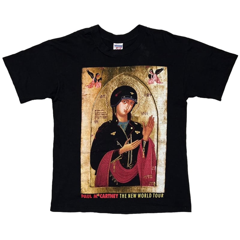トップス PAUL McCARTNEY THE BIKER LIKE AN ICON Vintage 90s Paul McCartney The New World Tour Biker Like An