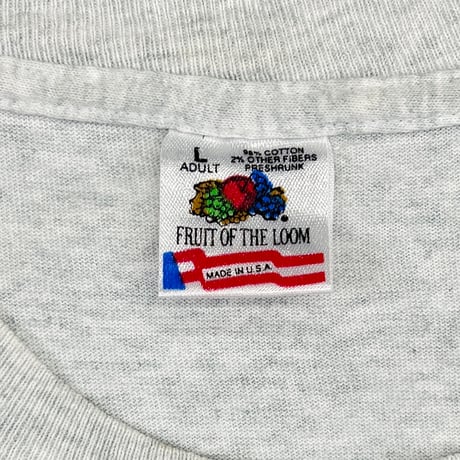 DISNEY VINTAGE Beauty AND THE BEAST Chip GREY FRUIT OF THE LOOM LARGE 5515