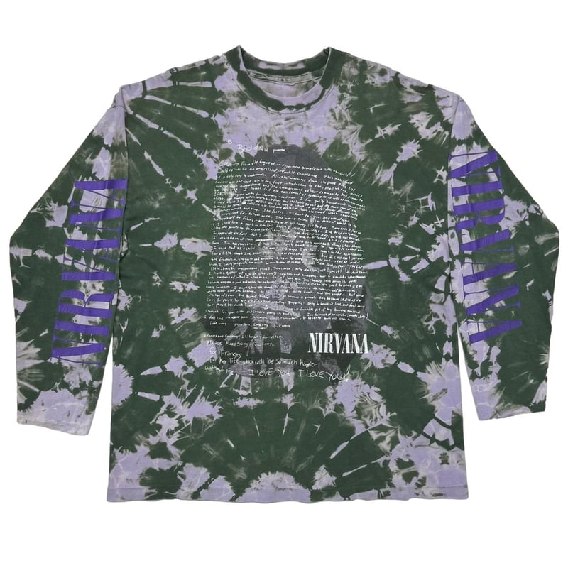 NIRVANA LYRICS BACK SMILE BOOTLEG LS GREEN TIED