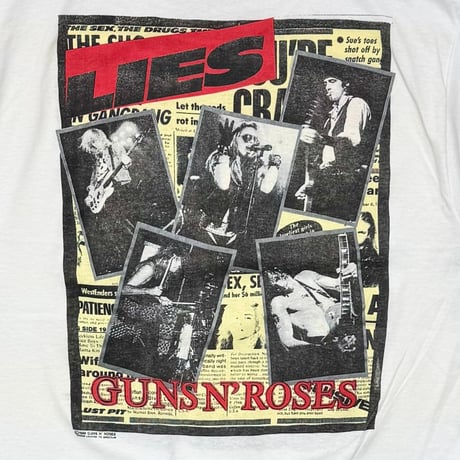 GUNS N' ROSES IZZY STRADLIN 1989 PATIENCE WHITE BROCKUM LARGE 3156