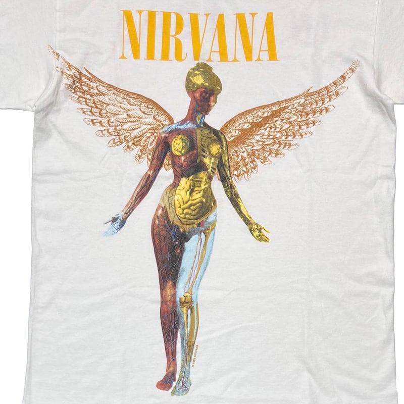 NIRVANA IN UTERO Y2K WHITE anvil MEDIUM 4618 |
