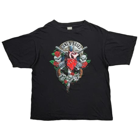 GUNS N' ROSES 1990 SKULL HEART EURO FITS XL 0291