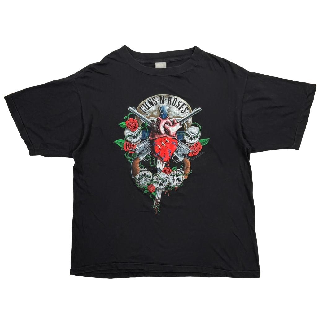 GUNS N' ROSES ヴィンテージ GUNS N' ROSES 1990 SKULL HEART EURO FITS XL 029