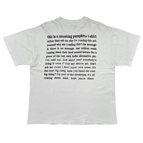 THE SMASHING PUMPKINS SP HEART RED WHITE HANES LARGE 5051
