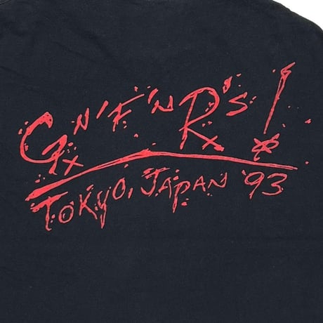 GUNS N' ROSES SKULL MEMBER JAPAN 93 BROCKUM XL 3568