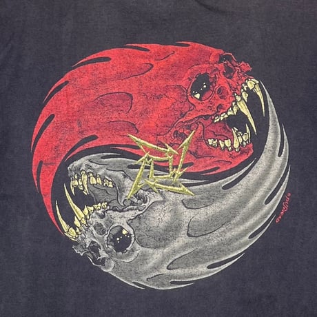 METALLICA PUSHEAD REBEL YING YANG SKULL giant LARGE 7320