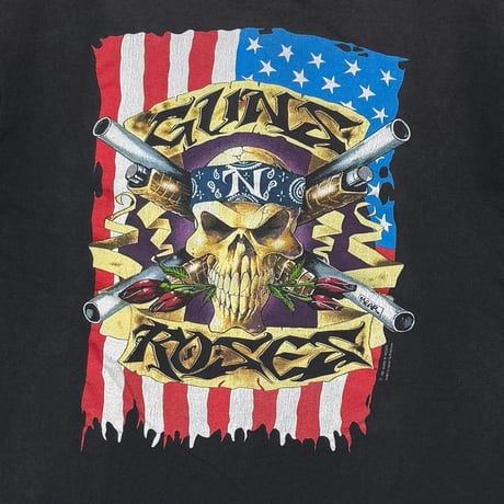 GUNS N' ROSES AMERICAN FLAG SKULL BROCKUM LARGE 5148