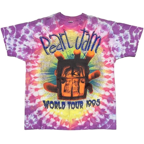 PEARL JAM LIVE IN CONCERT WORLD TOUR 1995 TIE DYE XL 8775