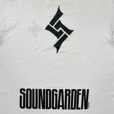 SOUNDGARDEN 1992 S LOGO WHITE BROCKUM XL 3032